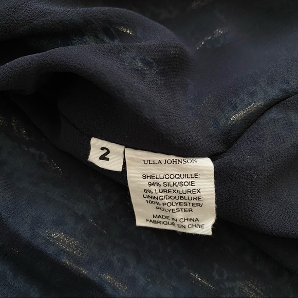 Ulla Johnson || Noemi Shibori Silk Mini Dress Blue 2 - Picture 7 of 7